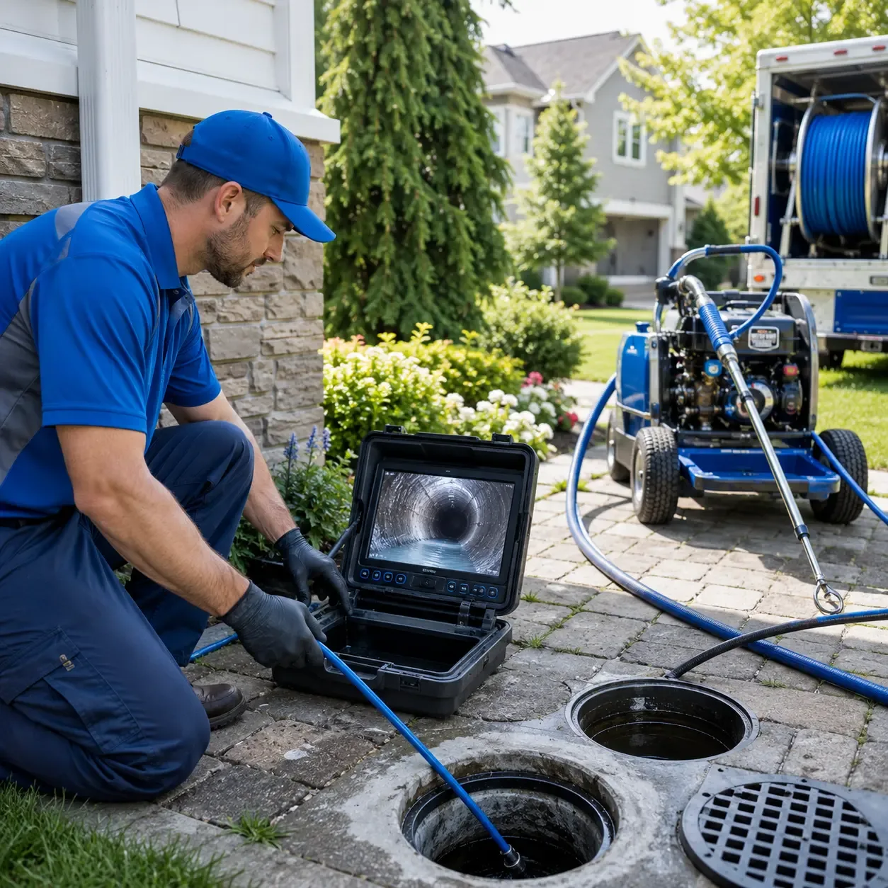 Outdoor drain cleaning professionals serving Chandler, OK